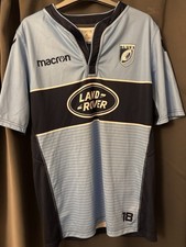 Cardiff Blues Rugby Jersey Macron Land Rover Sponsor Size XL Men's