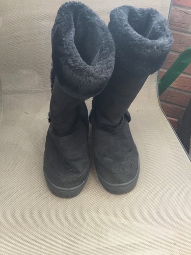 Mid calf hug boots black - mid,