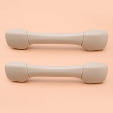 2Pcs Beige Front Rear Top Pull
