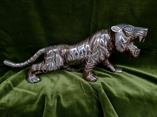 Large heavy brass tiger - heavy, 16