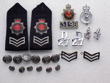 Old Obsolete KENT CONSTABULARY Police Cap Badges Collar Badges etc - Job Lot