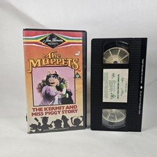 The Muppets Jim Henson VHS Video Cassette Tape Kermit & Miss Piggy Story 1984