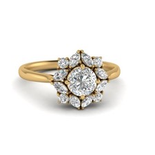 Engagement Ring Solid 14k
