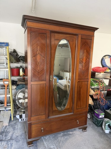 Antique mahogany single - antique,