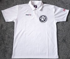 Neath RFC Macron Rugby 2010 11 Polo Shirt / White / M Medium