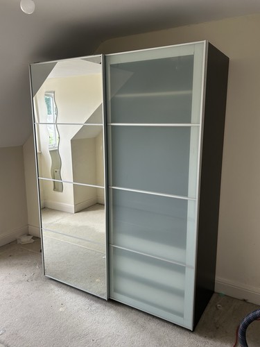 Ikea pax double wardrobe with - double,