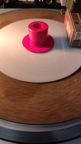Lathe cut vinyl record white - vinyl,