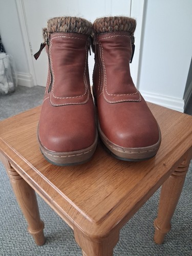Pavers brown leaver ankle - brown,