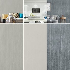 1-6x Plain Textured Embossed Wallpaper Non-Woven Fabric Paste the Wall paper