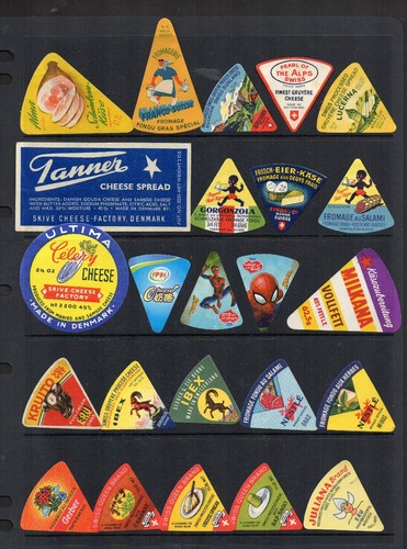 Cheese labels all different