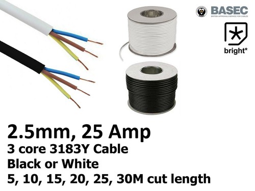 Amp 5mm cable flexible - 25, 2.5mm