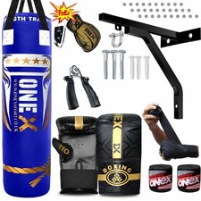 punch bag filled hanging set boxing 4ft Kickboxing Punch Bag Set Gloves, Bracket