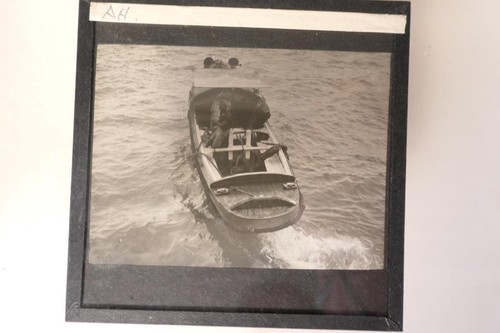 Glass magic lantern slide - magic,