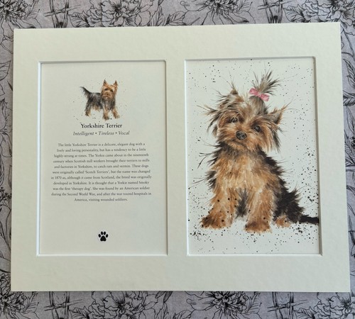 Mounted dog print - dog, art