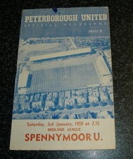 Peterborough v Spennymoor Utd 1958/59