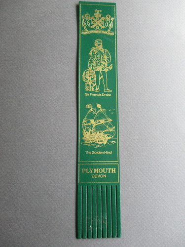 Leather bookmark plymouth - leather,
