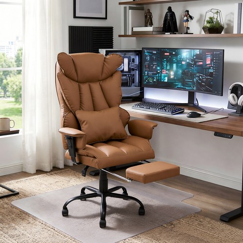 Leather office chair with - pu,