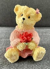 Cute sitting resin teddy - sitting, with