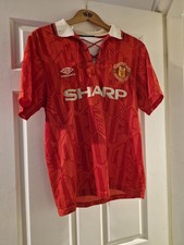 1992-94 Manchester United Umbro Home Shirt, Small