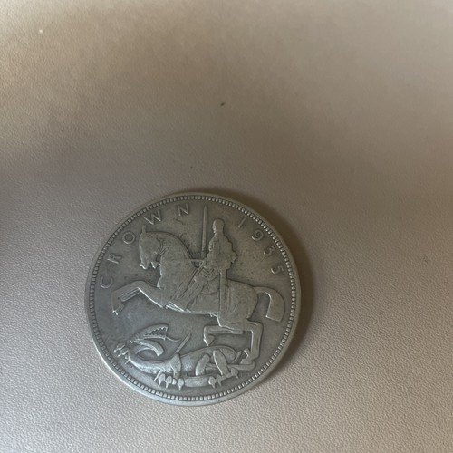 1935 silver british crown - british, king