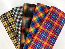 Tartan Cotton Fabric Colourful