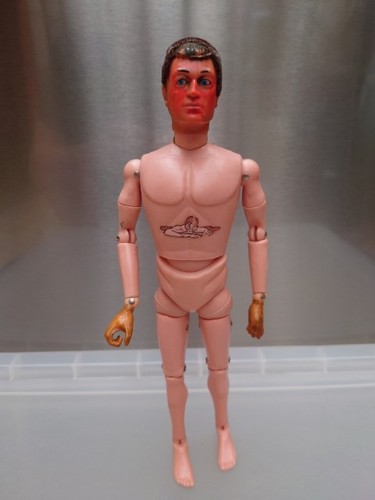 Vintage action man brown hair - action,