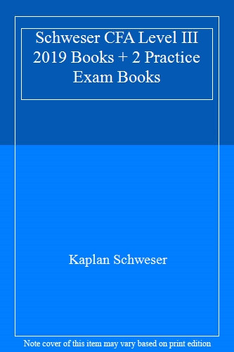 Schweser cfa level - schweser, iii