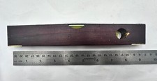 Vintage J Rabone & Sons No 1625 Wooden Spirit Level 9” Brass Steel Hardwood