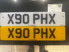 Personalised number plate on