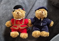 Keel Toys British Beefeater & Policeman collectable Teddy Bear Toy 2005