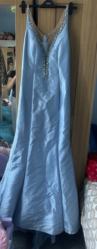 Sherri hill blue - hill, v-neck