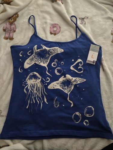 Blue large personalised vest - blue,