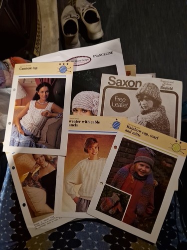 Knitting patterns job lot - job, qty