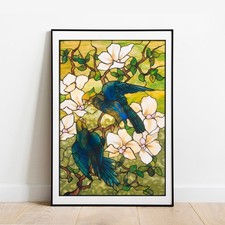 Art print Tiffany Hibiscus and