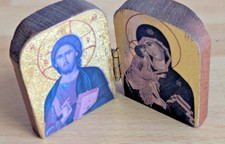 Lourdes Byzantine icon Featuring the Virgin Mary and Jesus