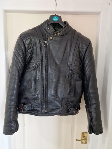Vintage leather motorcycle - vintage,