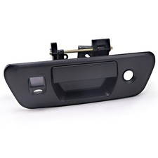 Black tailgate handle keyhole - black,