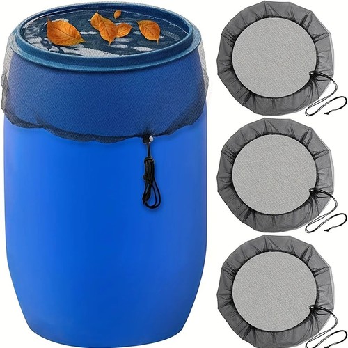 Rain barrel screen net cover - barrel,