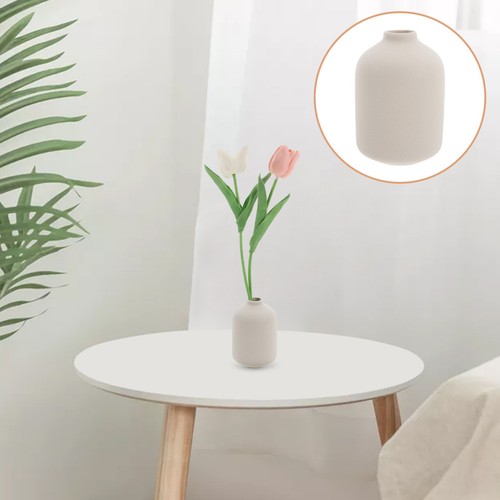 Modern white ceramic vase - ceramic,
