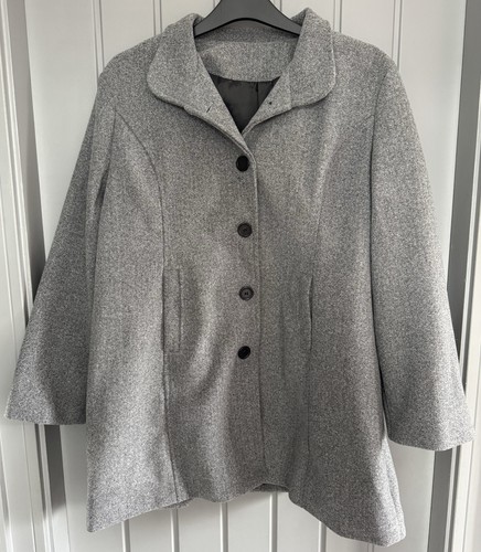 Ladies grey button - ladies, jacket