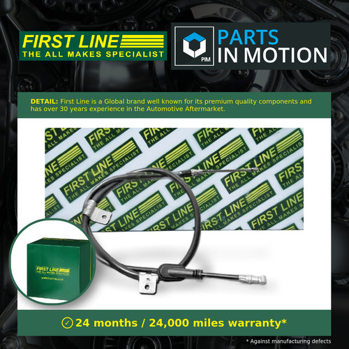 Handbrake cable fits hyundai - handbrake,