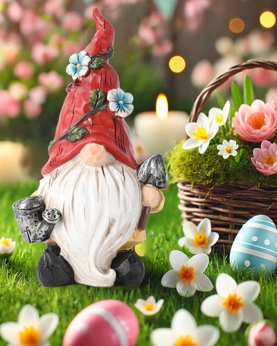 Handpainted resin garden - handpainted,