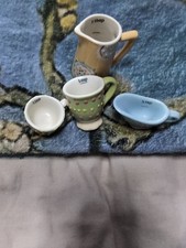 Hand Painted Ceramic Measuring Cups &Jug Set 4 Piece Vintage-Style Kitchen Decor