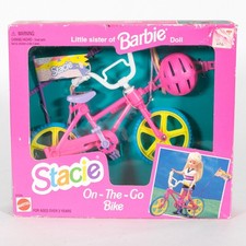 BNIB 1995 Mattel Barbie doll - #67004 Stacie On The Go bike