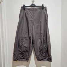 Oska Trousers Womens 16 Grey Balloon Barrel Wide Leg Oversized Lagen Pants