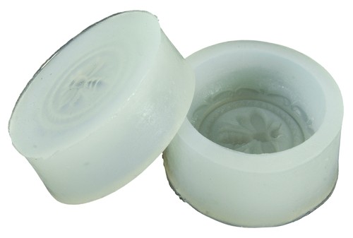 Silicone soap mould round - silicone,