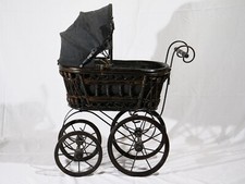 Old Doll Stroller in Wood