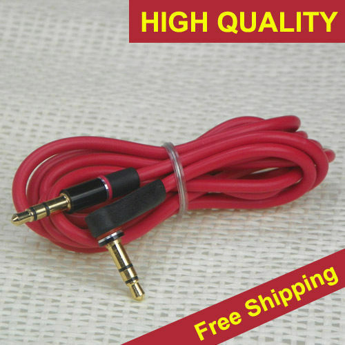 Red jack 5mm audio aux - jack, cable