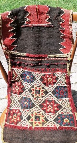Vintage kurdish saddlebag rug - saddlebag,