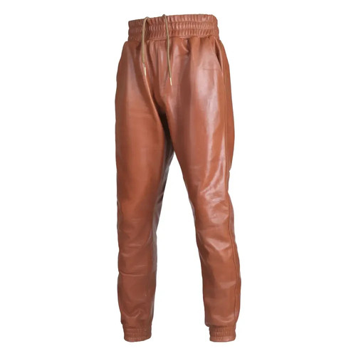 Men dark brown - brown, genuine